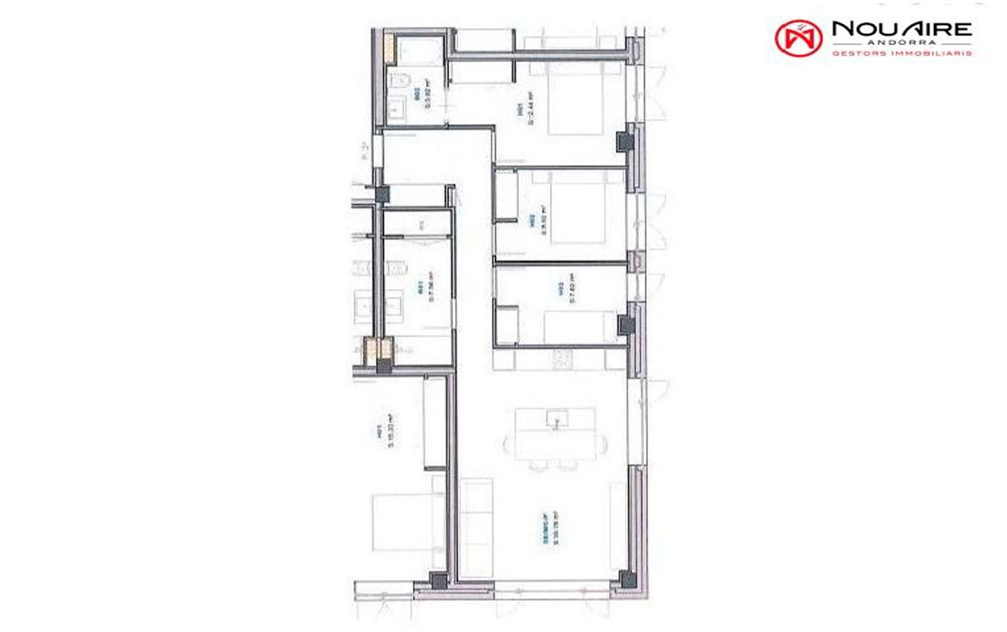 Plano apartamento pedral