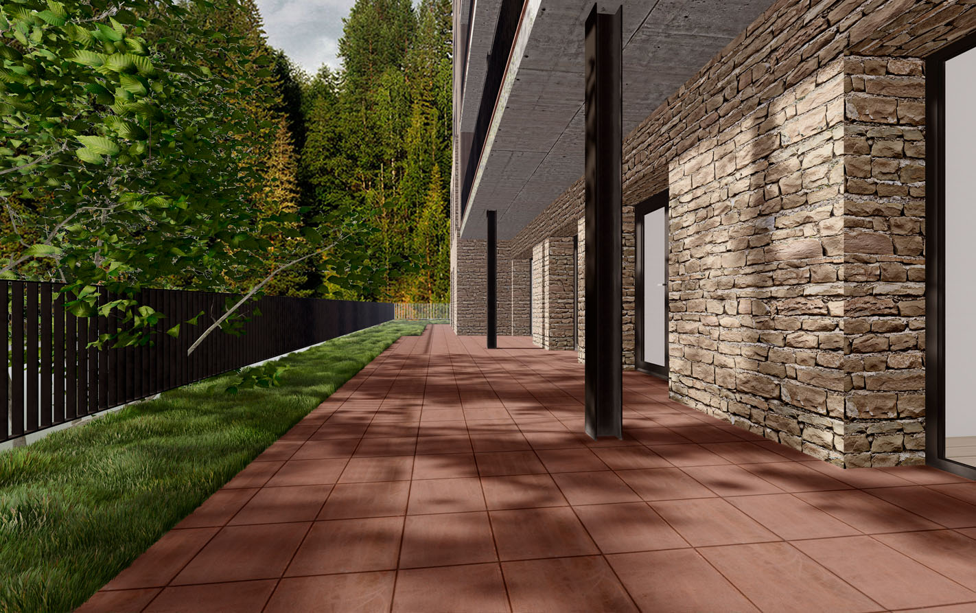 Terraza planta baja pedral